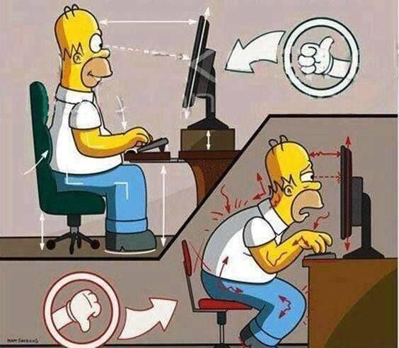 Morrison – Many of the aches and pains we see in our office are caused by too much sitting! If you must sit for long periods, be mindful of your posture. (And please get up and move around regularly!) | Facebook