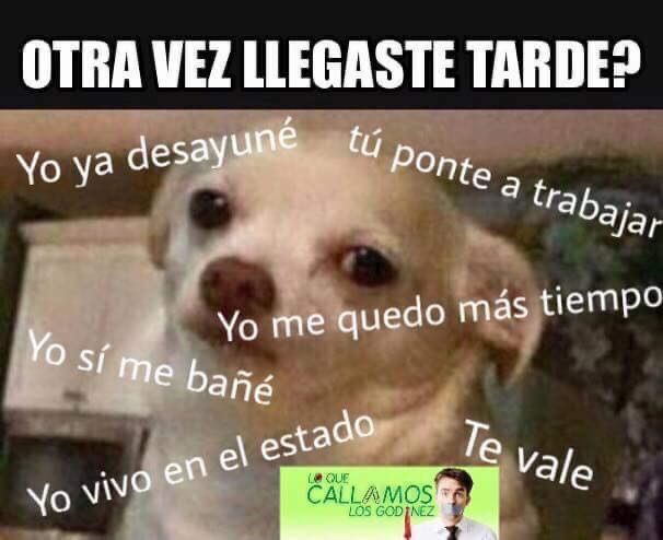 Llegando tarde a la oficina