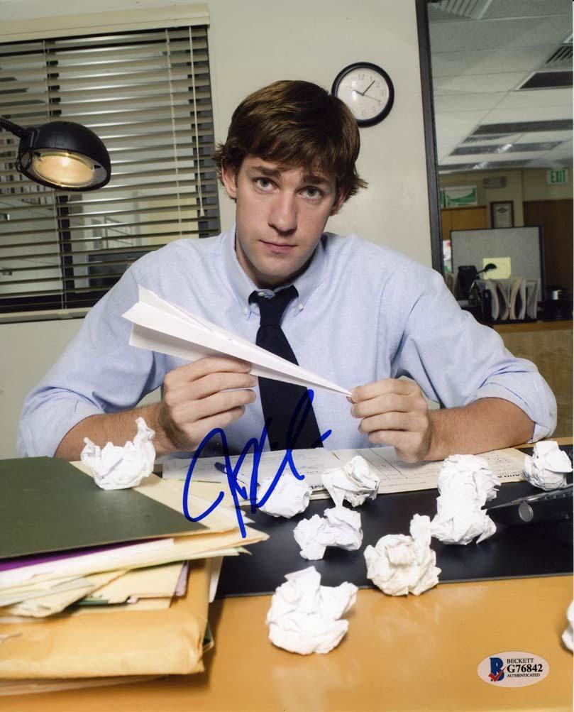 John Krasinski Office Signed 8×10 Photo Certified Authentic Beckett BAS COA